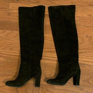suede knee high boots